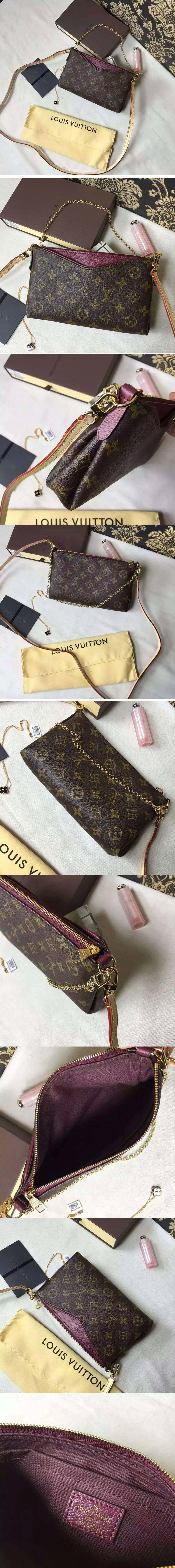 Replica Louis Vuitton M41638 Pallas Clutch Monogram Canvas Bags