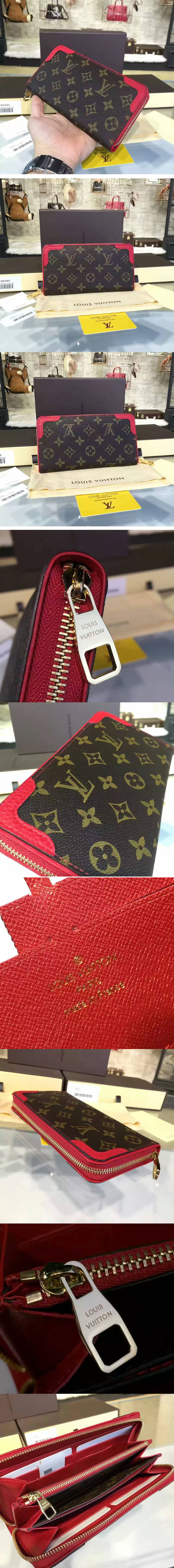 Replica Louis Vuitton M61188 Zippy Wallet Retiro Monogram Canvas Poppy