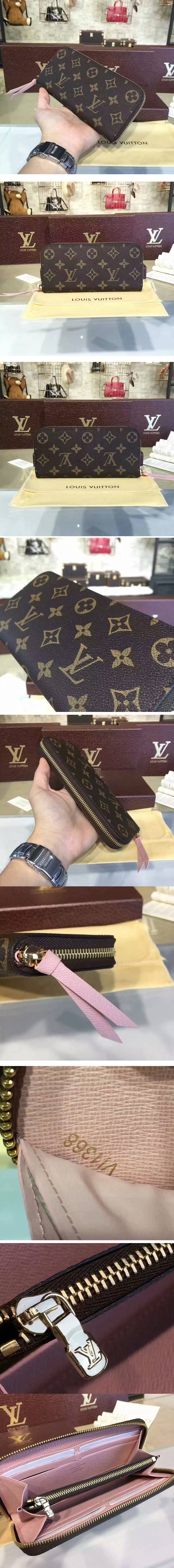 Replica Louis Vuitton M61298 Clemence Wallet Monogram Canvas 