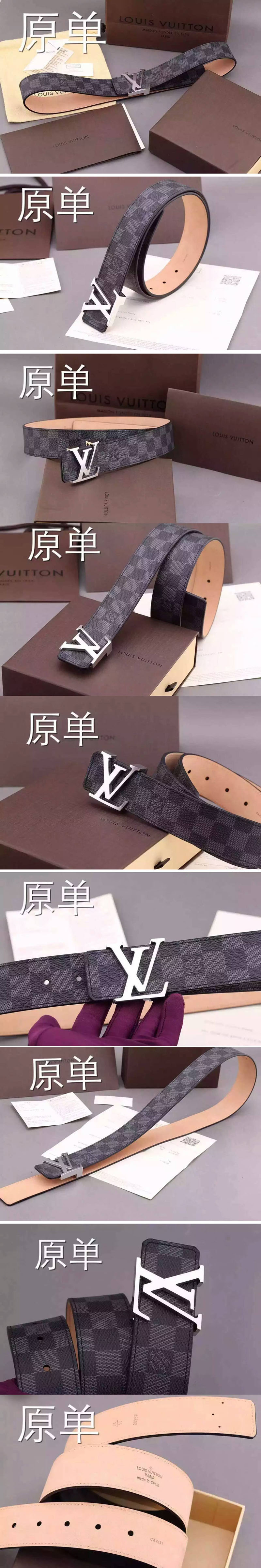 Louis Vuitton M9808 LV Initiales 40MM Belts Damier Graphite