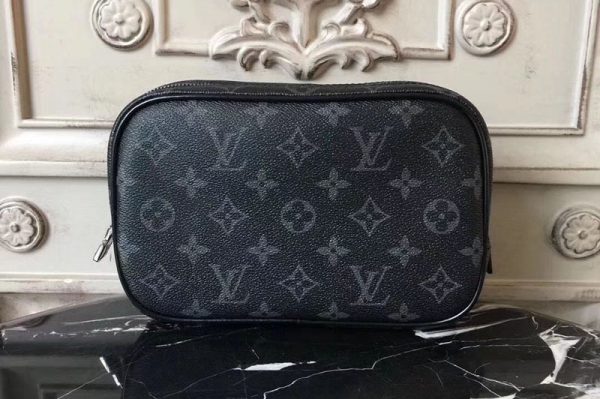 Replica Louis Vuitton M43384 Toilet Pouch PM Monogram Eclipse Bags