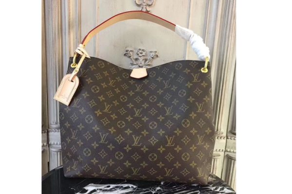 Replica Louis Vuitton M43704 Graceful MM Monogram Canvas Bags Beige