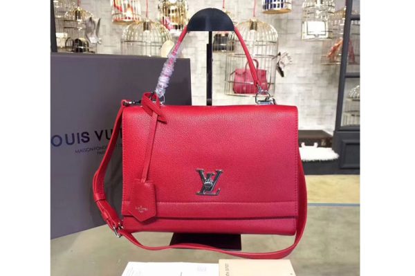 Replica Louis Vuitton M50363 lockme ii lockme calf leather Bags Red