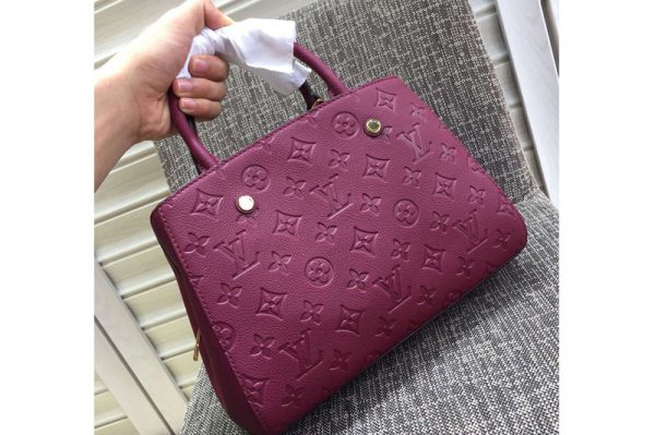 Replica Louis Vuitton M41048 Montaigne MM Emp Bags Purple