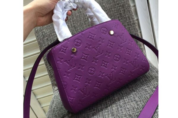 Replica Louis Vuitton M41053 Montaigne MM Emp Bags Purple