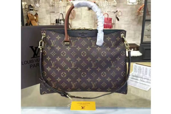 Replica Louis Vuitton M41064 Monogram Canvas Pallas Bag Black