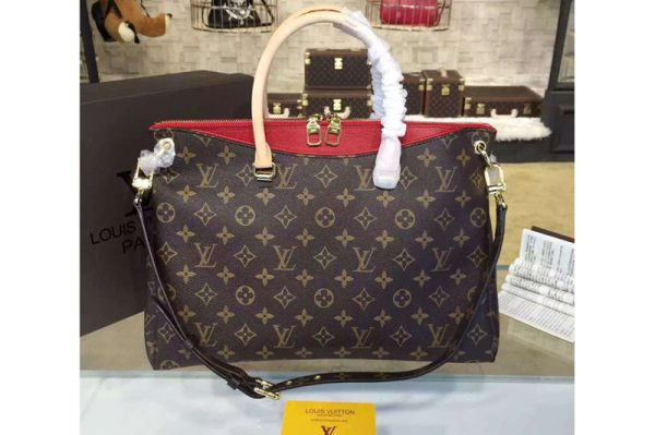 Replica Louis Vuitton M41064 Monogram Canvas Pallas Bag Red