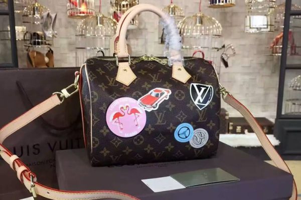 Replica Louis Vuitton M43232 Monogram Canvas Speedy 25cm Bags