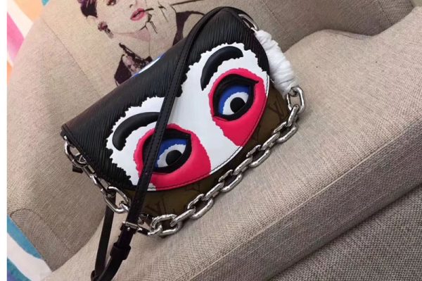 Replica Louis Vuitton M43495 Pochette Kabuki Monogram Reverse Canvas Bags