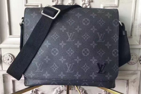 Replica Louis Vuitton M44000 Monogram Eclipse Canvas District PM Bags