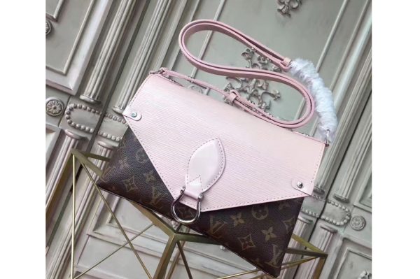 Replica Louis Vuitton M44033 Saint Michel Epi and Monogram Canvas Bags Pink