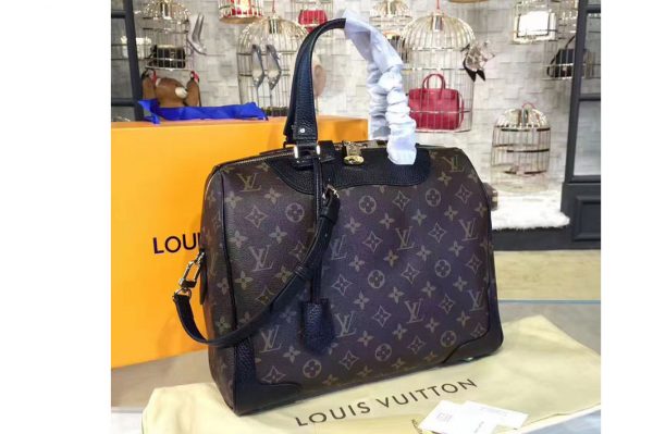 Replica Louis Vuitton M50057 Monogram Canvas Retiro NM Bags Black