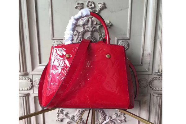 Replica Louis Vuitton M50170 Montaigne BB Monogram Vernis Bags