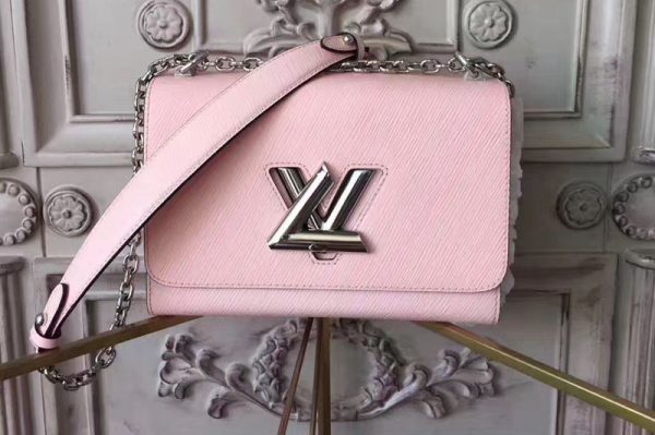 Replica Louis Vuitton M50282 Twist MM Epi Bags Pink