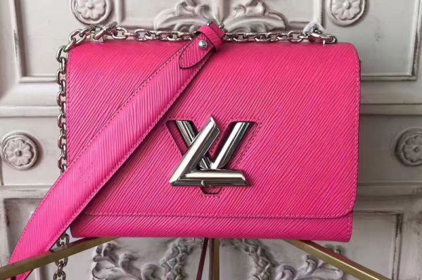 Replica Louis Vuitton M50282 Twist MM Epi Bags Roseo