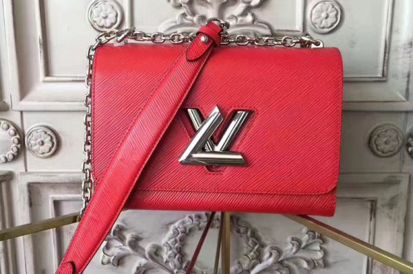 Replica Louis Vuitton M50282 Twist MM Epi Bags Red