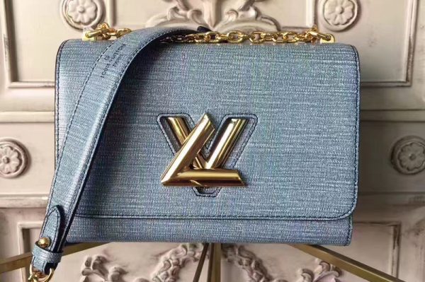 Replica Louis Vuitton M50282 Twist MM Epi Bags Grey