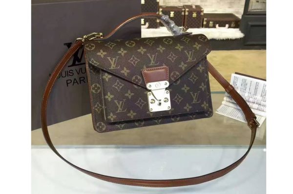 Replica Louis Vuitton M51187 Monogram Canvas Monceau 26 Briefcase Bags