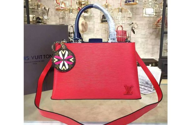 Replica Louis Vuitton M51323 Kleber MM Epi Leather Bags Red