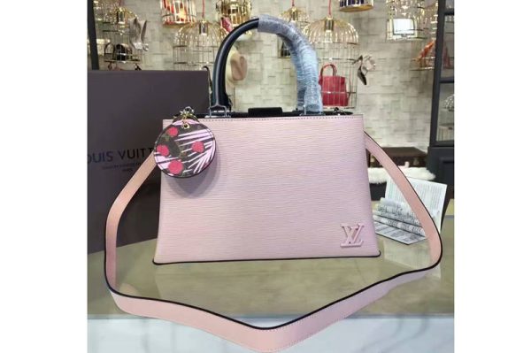 Replica Louis Vuitton M51323 Epi Leather Kleber MM Bags Pink