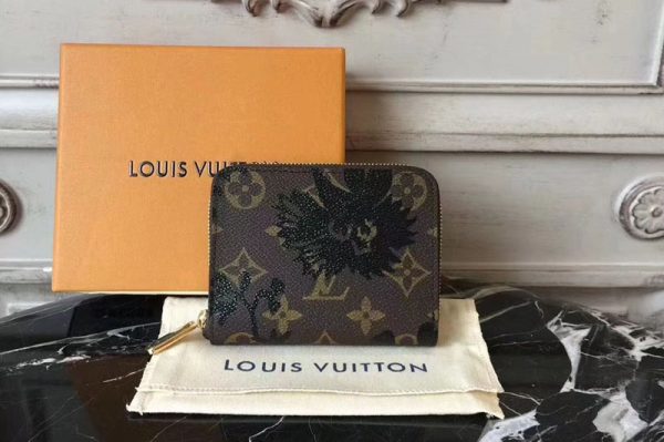 Replica Louis Vuitton M60067 Monogram Canvas Zippy Coin Purse With Print