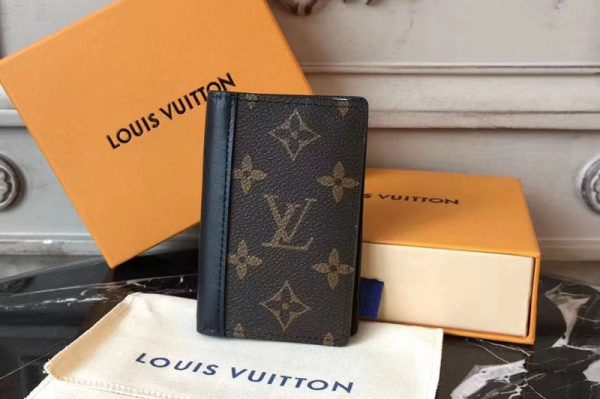 Replica Louis Vuitton M60111 Pocket Organizer Monogram Macassar Wallets