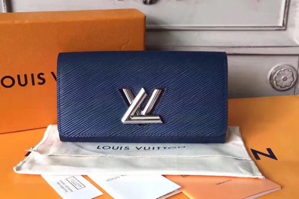 Replica Louis Vuitton M64401 Twist Epi Leather Wallets Blue