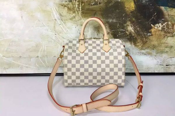 Replica Louis Vuitton N41000 Speedy Bandouliere 25 Damier Azur Bags