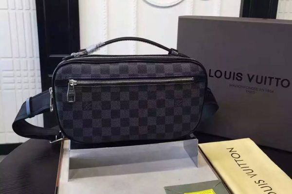 Replica Louis Vuitton N41289 Damier Graphite Ambler Hand bags & Body Bag