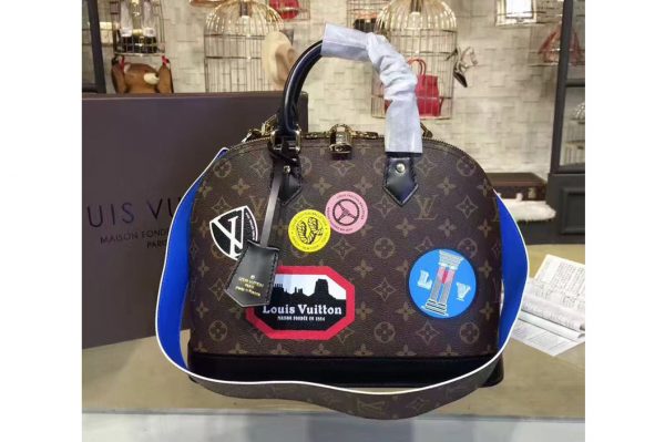 Replica Louis Vuitton M42839 Monogram Canvas Alma MM Bags World Tour