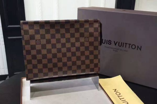 Replica Louis Vuitton N47543 Damier Ebene Canvas Ebony LV Handbags