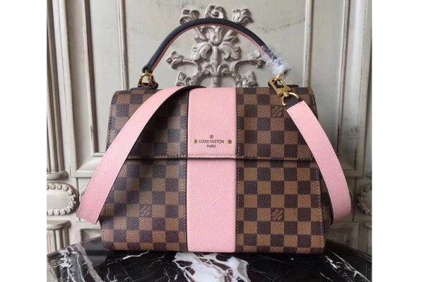 Replica Louis Vuitton N64416 Damier Ebene Canvas Bond Stree Bags Pink