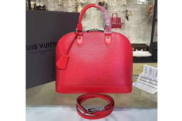 Replica Louis Vuitton M40302 Alma PM Epi Leather Bags Red