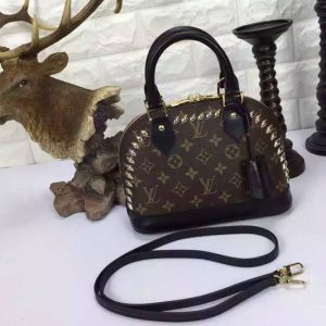 Replica Louis Vuitton M41567 Monogram Canvas Metal Alma BB Bags