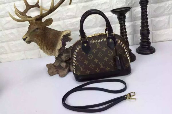 Replica Louis Vuitton M41567 Monogram Canvas Metal Alma BB Bags