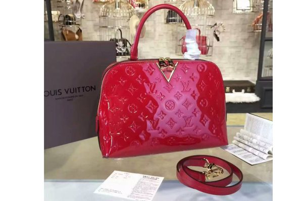 Replica Louis Vuitton M42694 Monogram Vernis Melrose Bags Red