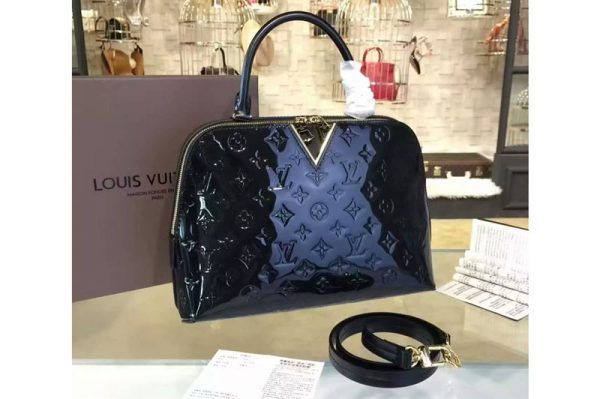 Replica Louis Vuitton M42694 Monogram Vernis Melrose Bags Black