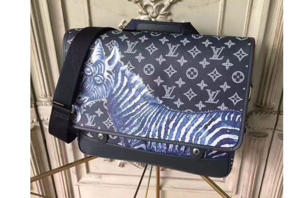 Replica Louis Vuitton M43293 Monogram Savane Canvas Messenger Zebra GM Bags