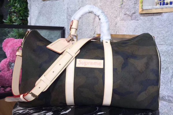 Louis Vuitton M43466 x Supreme Keepall 45 Camo