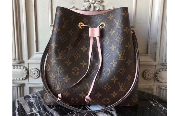 Replica Louis Vuitton M44022 Neonoe Monogram Canvas Bags Pink