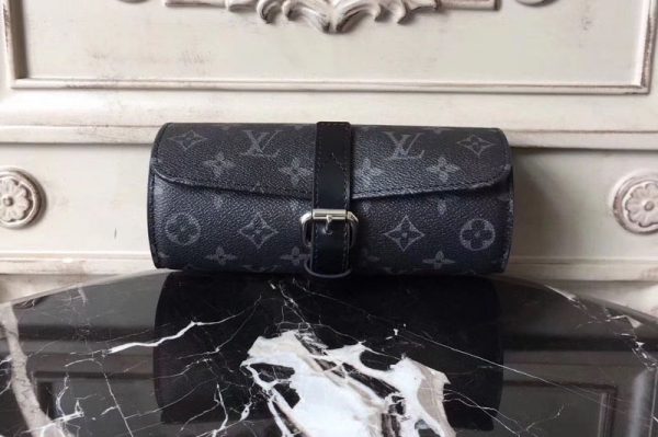 Replica Louis Vuitton M43385 Monogram Eclipse 3 Watch Case