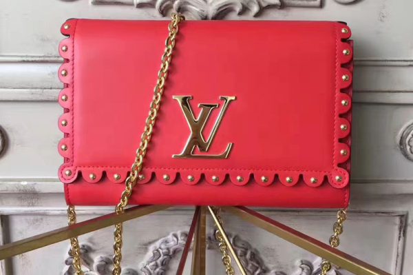 Replica Louis Vuitton M54584 Louise MM Autres Cuirs Bags Red