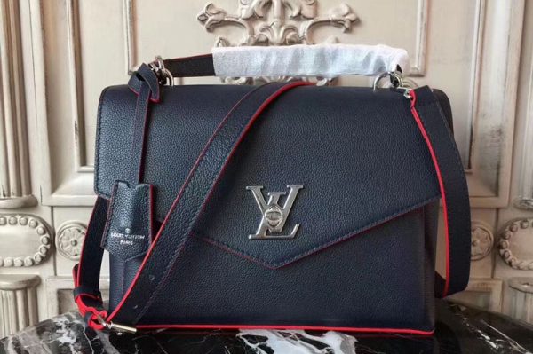 Replica Louis Vuitton m54849 My Lockme Lockme Bags Black/red