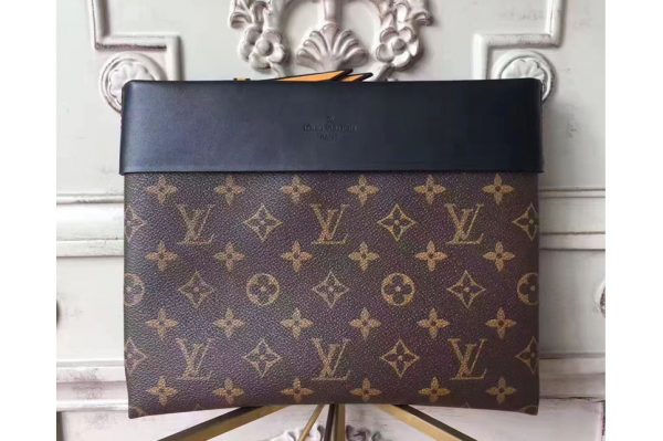 Replica Louis Vuitton M64034 Pochette Tuileries Monogram Canvas Black