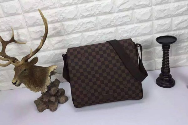 Replica Louis Vuitton N41212 Damier Ebene Canvas District MM Bags