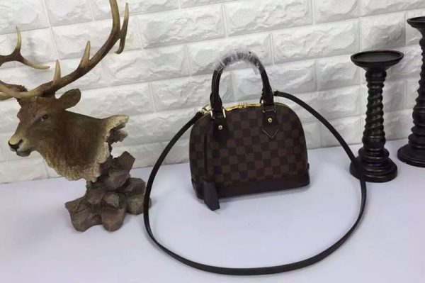 Replica Louis Vuitton N41221 Alma BB Damier Ebene Bags