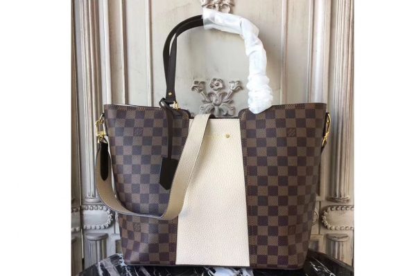 Replica Louis Vuitton N44022 Jersey Damier Ebene Bags Creme