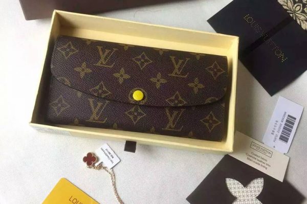 Louis Vuitton M60698 Emilie Wallet Monogram Canvas Lemon – iPerfectbags ...