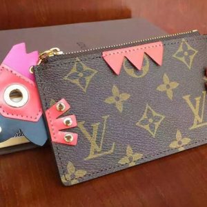 Replica Louis Vuitton M61487 Monogram Canvas Key Pouch Totem