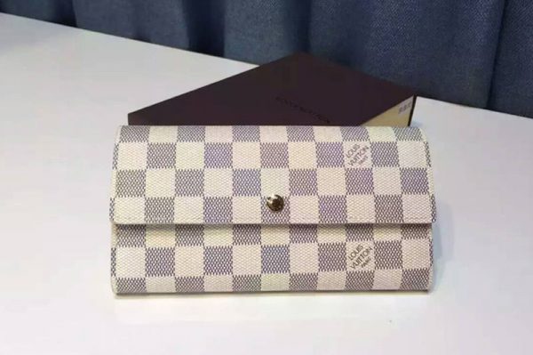 Replica Louis Vuitton N61735 Damier Azur Canvas Sarah Wallet